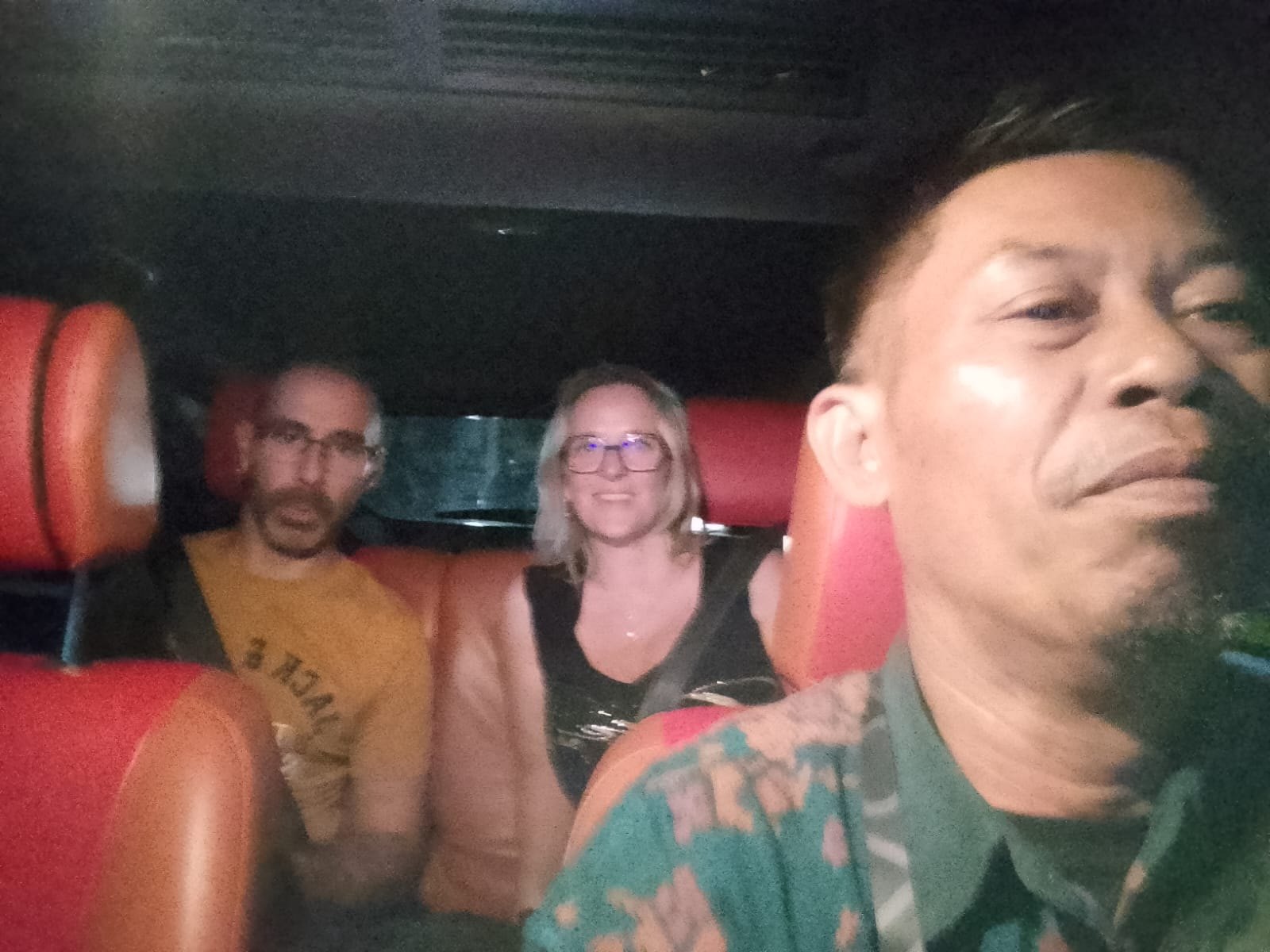 Daihatsu Terios interior with guests